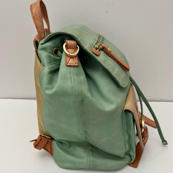 Salad Leather Convertible Backpack and Shoulder Bag main image 10